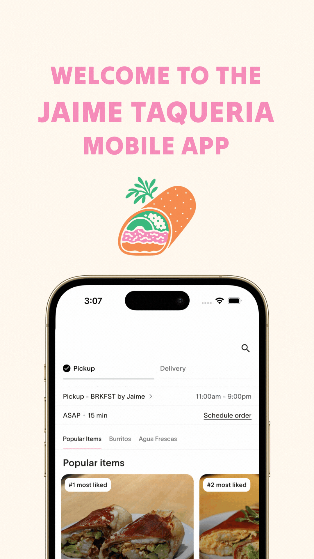 ¡Jaime! Taqueria Mobile App